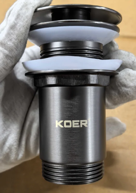 Донний клапан автоматичний CLICK-CLACK 1 1/4" графіт метал KR6484