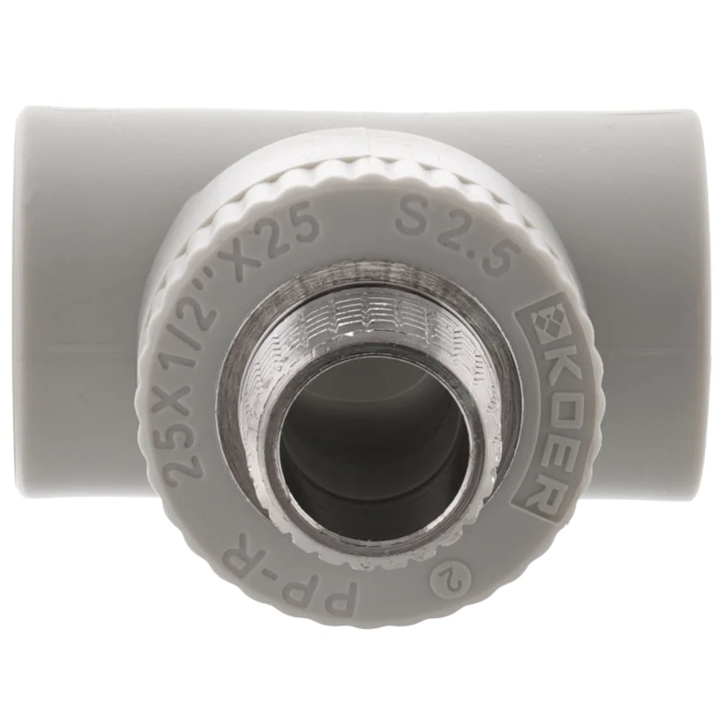Трійник 25x1/2" внутрішня-зовнішня різьба ППР K0109.PRO