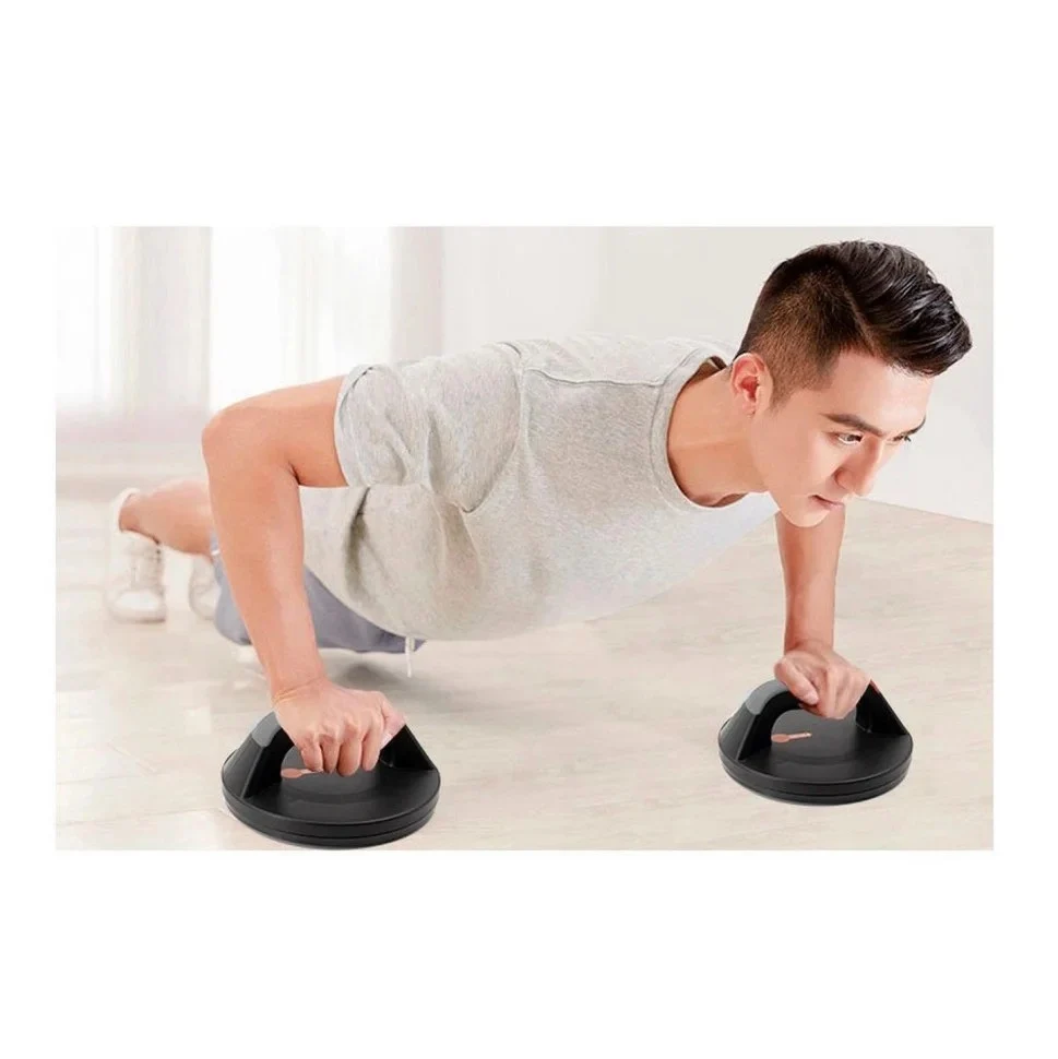 Упори для віджимань поворотні Push Up Pro Gym пластик чорні до 125 кг