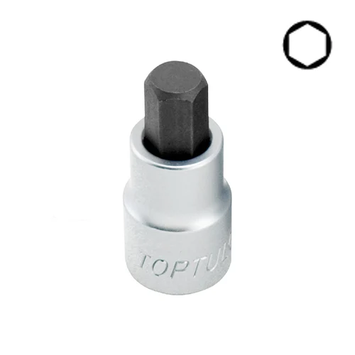 Торцева насадка 14 мм HEX TOPTUL 55 мм сталь 1/2"