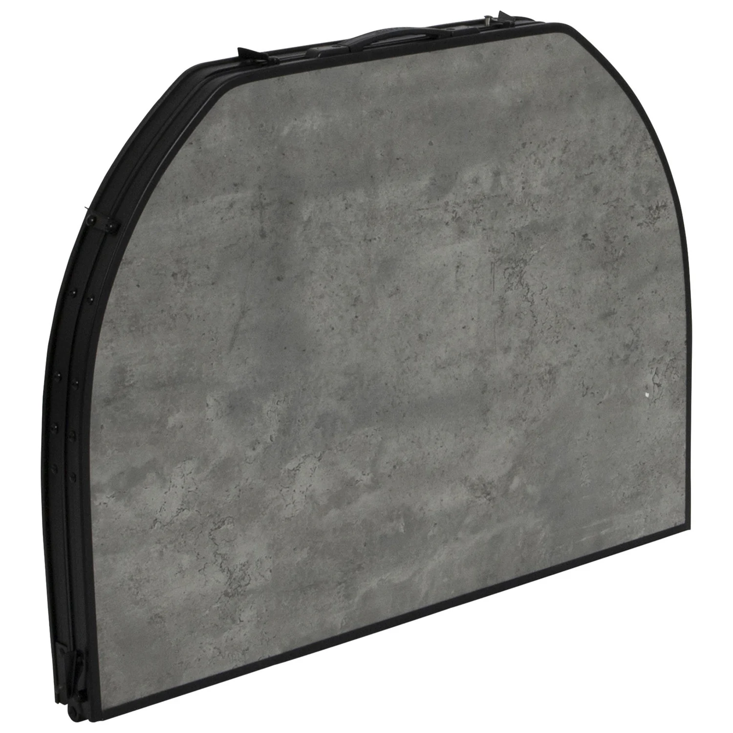 Стіл Bo-Camp Northgate Oval 120x80 см алюміній/МДФ чорний/сірий