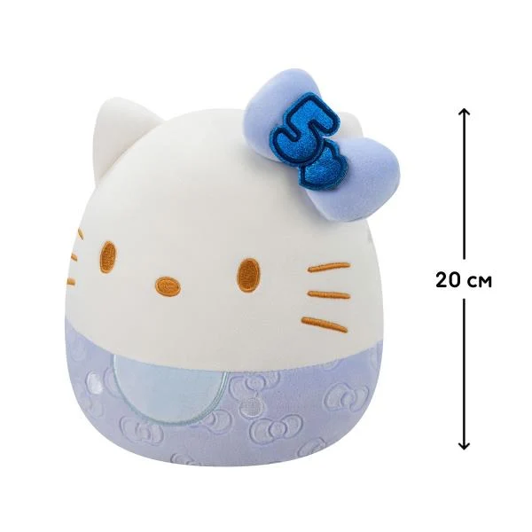М'яка іграшка Squishmallows 20 см Синій Плюш Кіт