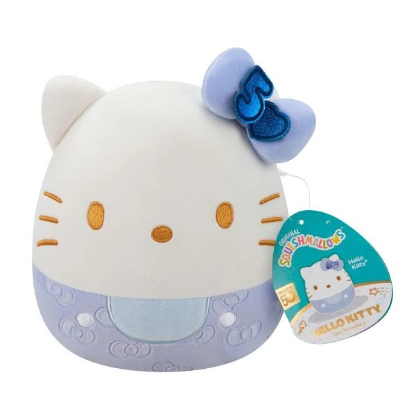 М'яка іграшка Squishmallows 20 см Синій Плюш Кіт
