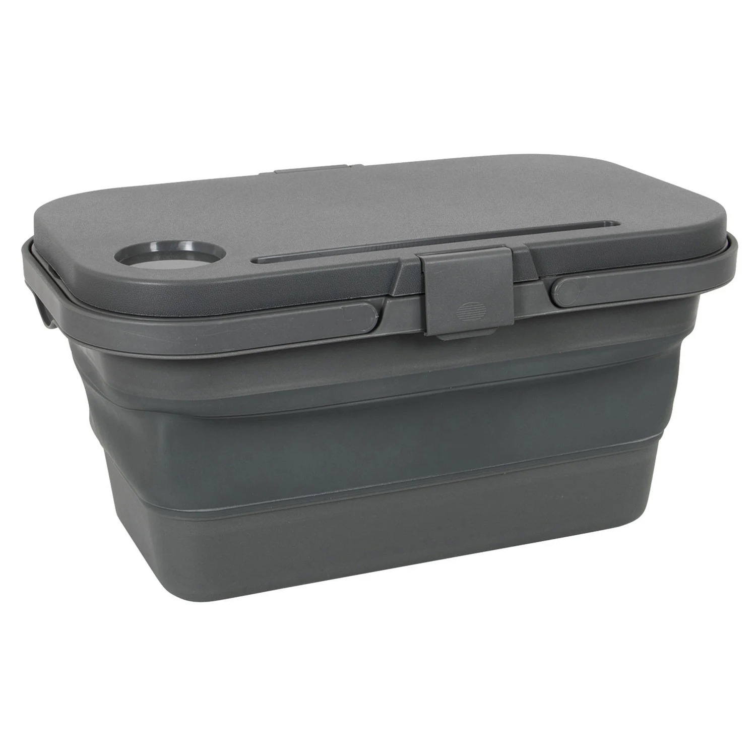 Складна корзина Bo-Camp Foldable Box 17L ABS пластик / силікон 45х27х24 см сірий