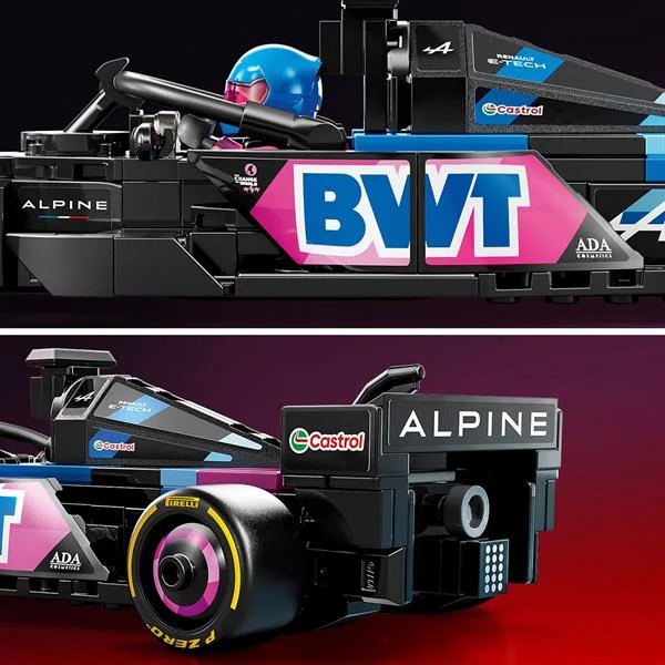 Конструктор LEGO Speed Champions Автомобіль F1 BWT Alpine A524 258 деталей Пластик Різнобарвний