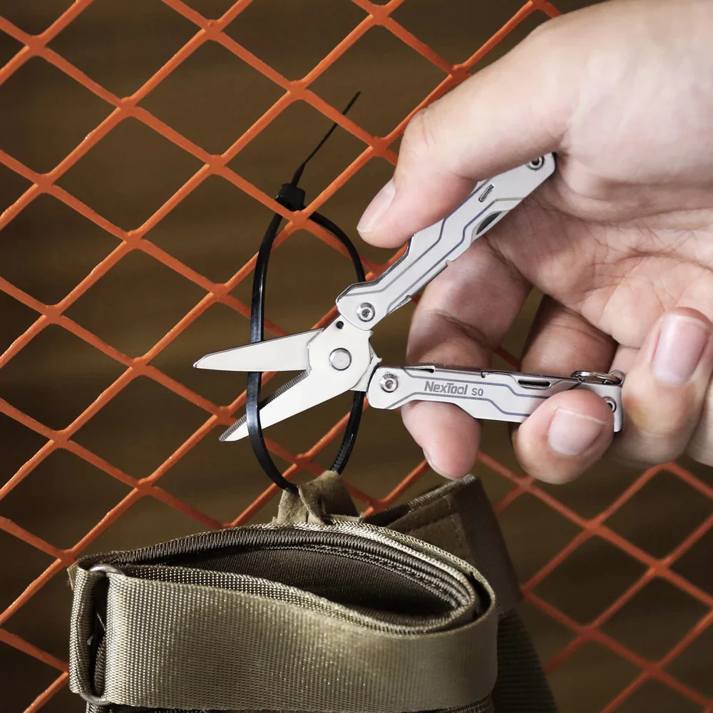 Мультитул NexTool Micro Sailor Scissors S0 93,6 мм нержавіюча сталь сріблястий