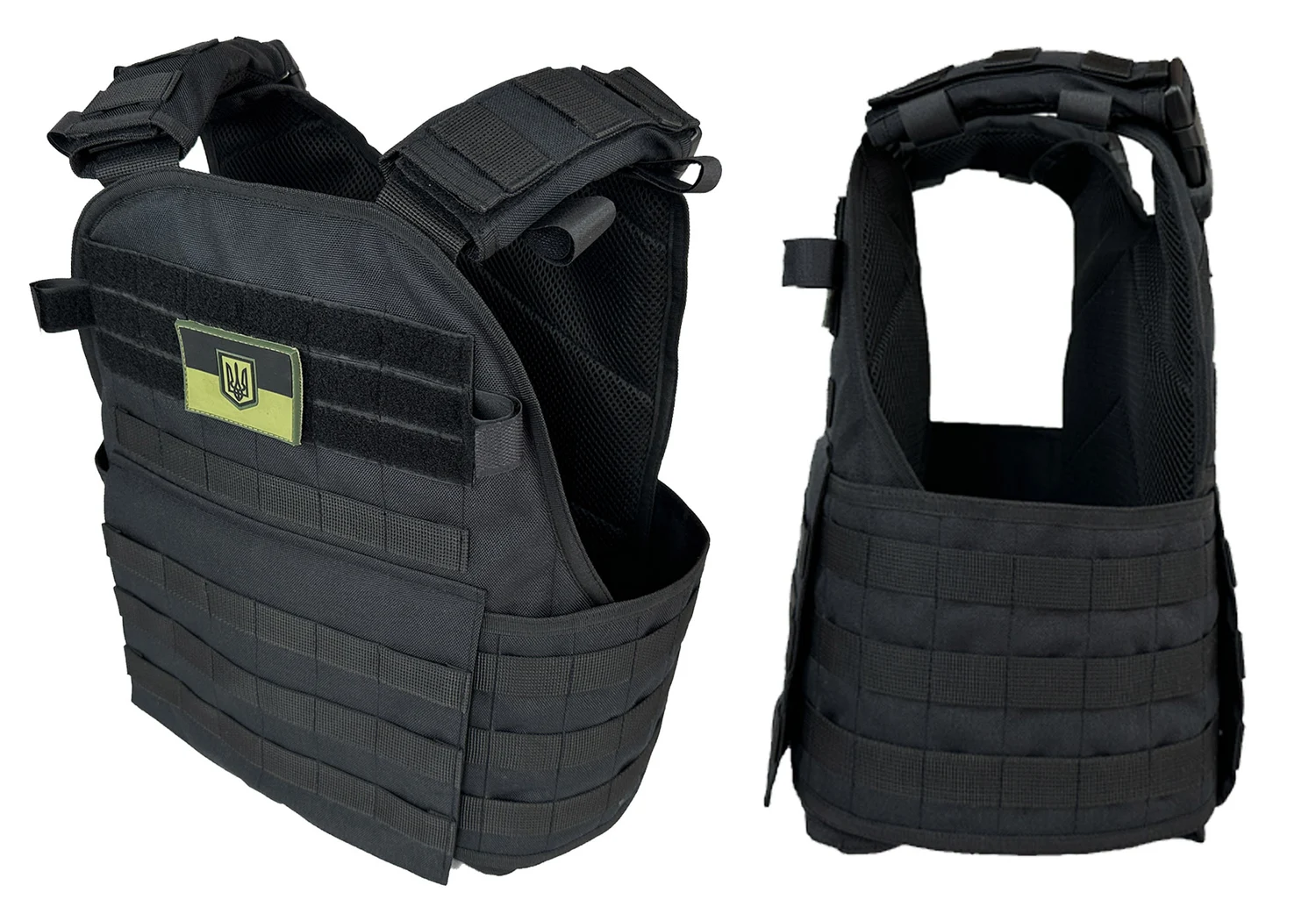 Плитоноска Pantsyr-2 тактичний військовий жилет MOLLE 1,1 кг Cordura 1050 чорний