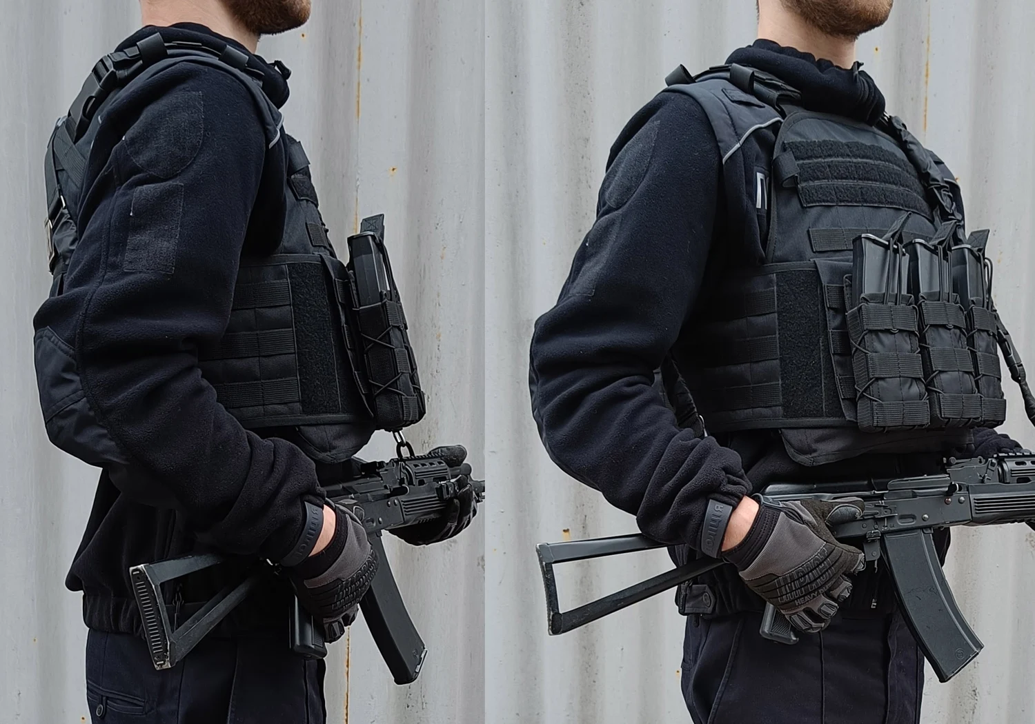 Плитоноска Pantsyr-2 тактичний військовий жилет MOLLE 1,1 кг Cordura 1050 чорний