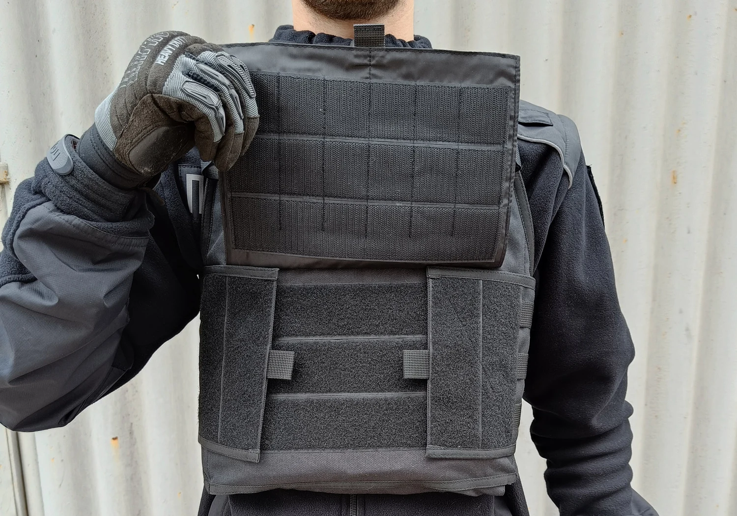 Плитоноска Pantsyr-2 тактичний військовий жилет MOLLE 1,1 кг Cordura 1050 чорний