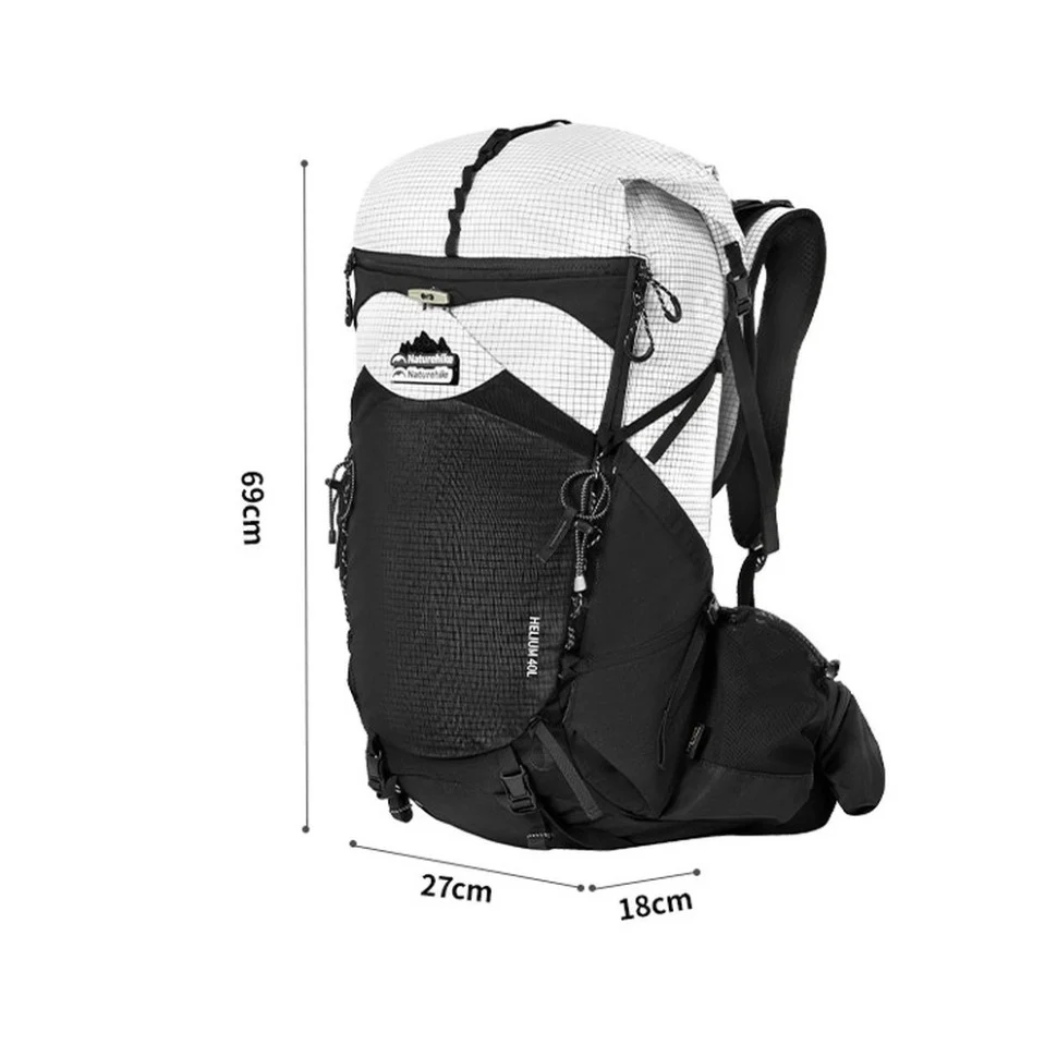Туристичний рюкзак Naturehike CNK2450XB016 40 л Cordura білий L