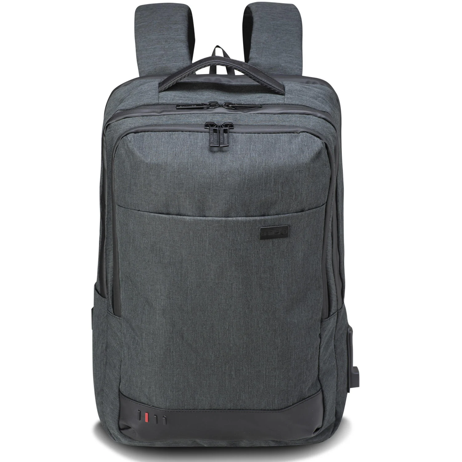 Рюкзак міський Semi Line USB 24 600D Polyester DWR 440х300х170 мм Темно-сірий