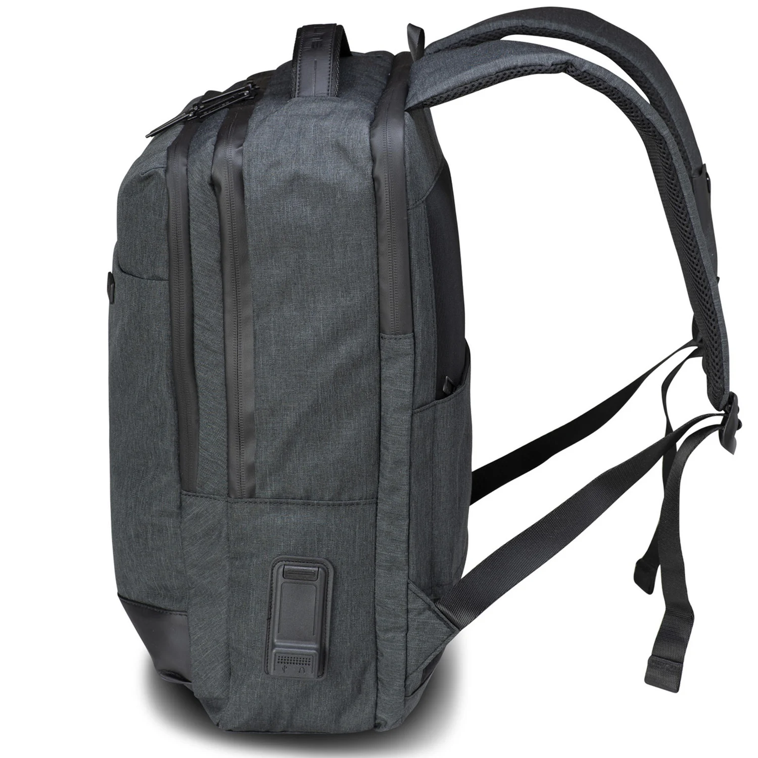 Рюкзак міський Semi Line USB 24 600D Polyester DWR 440х300х170 мм Темно-сірий