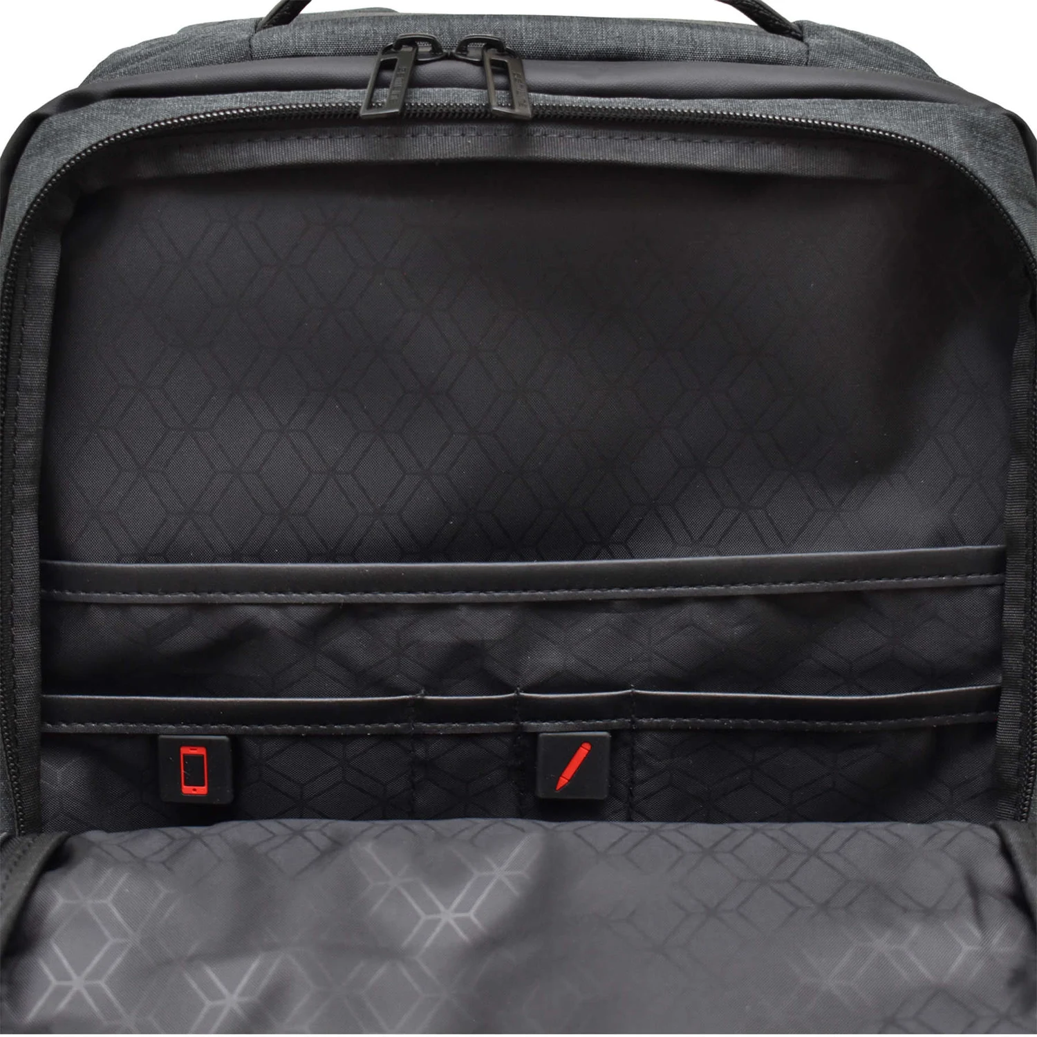 Рюкзак міський Semi Line USB 24 600D Polyester DWR 440х300х170 мм Темно-сірий