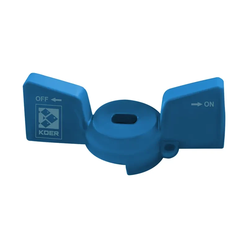 Ручка-метелик KR3021 для крана кульового 1/2'' пластикова синя