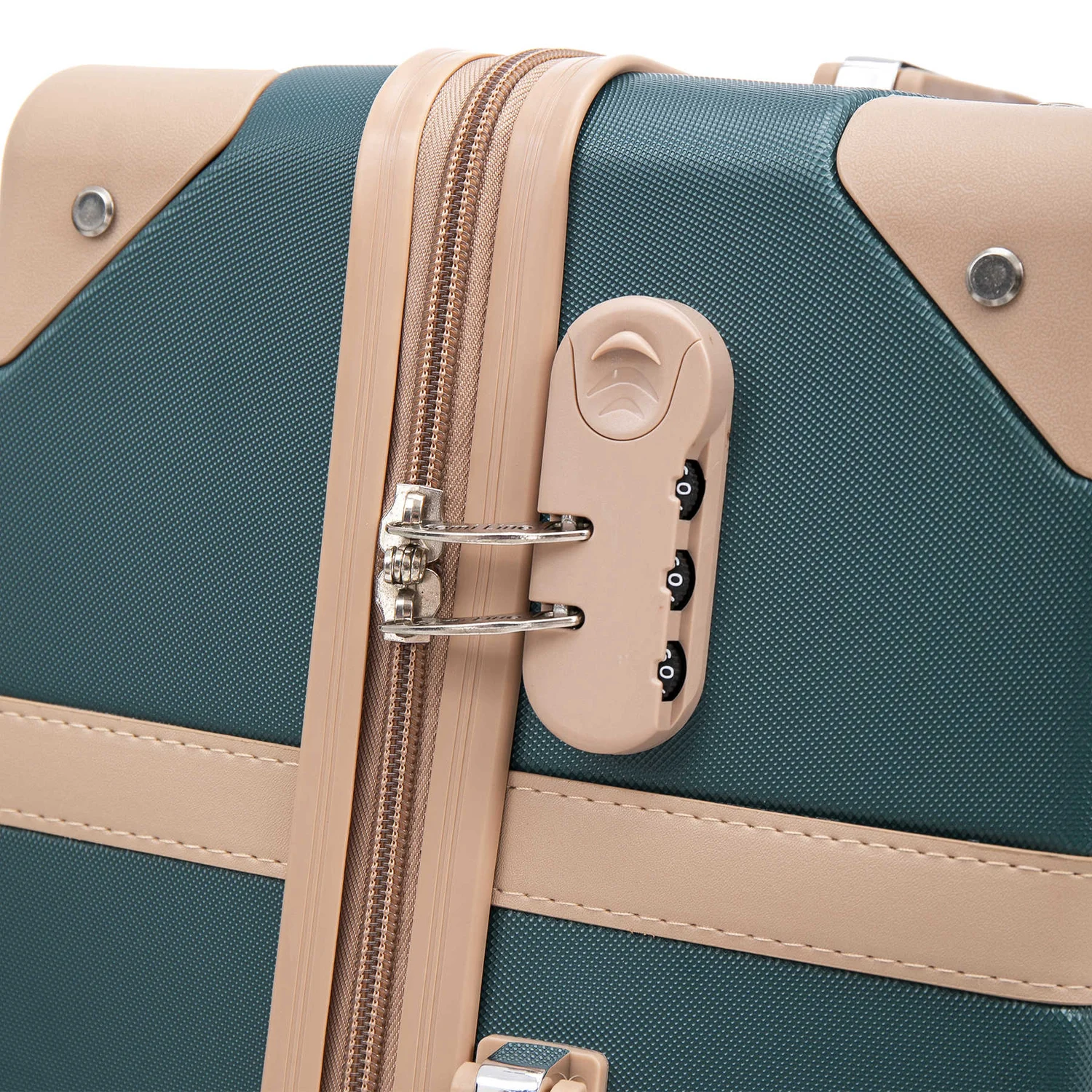 Чемодан Semi Line T5838-3 57,5 л ABS-пластик 24" Green-Navy