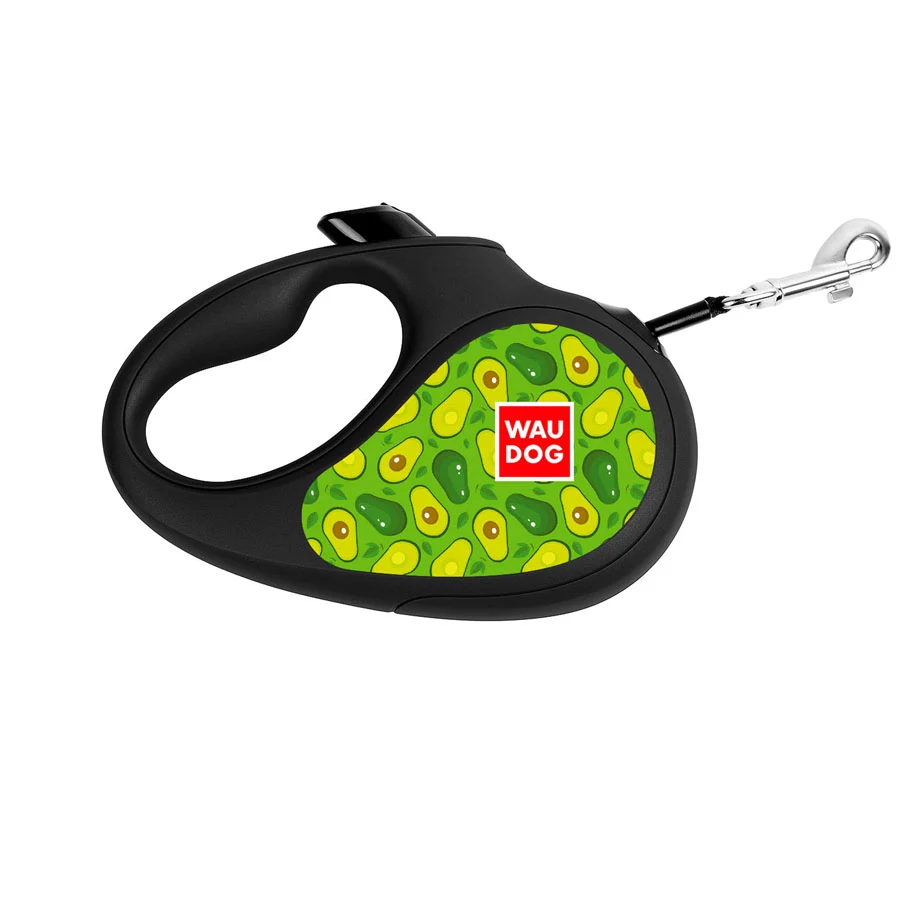 Повідець-рулетка WAUDOG R-leash XS до 12 кг 3 м пластик чорний