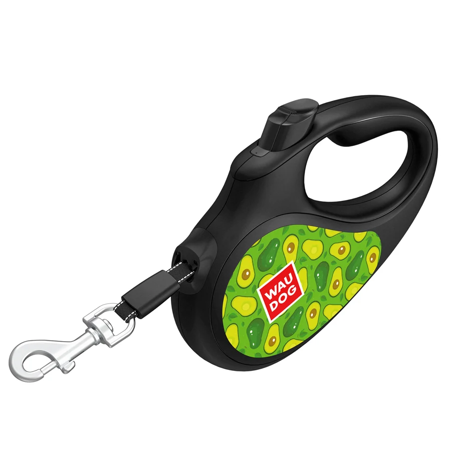 Повідець-рулетка WAUDOG R-leash XS до 12 кг 3 м пластик чорний