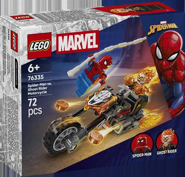 Конструктор LEGO Людина-павук vs Примарний вершник 72 деталі пластик різнобарвний