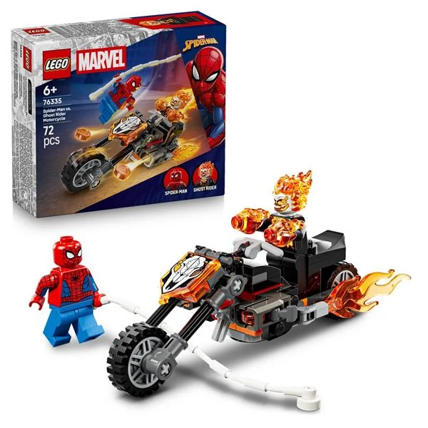Конструктор LEGO Людина-павук vs Примарний вершник 72 деталі пластик різнобарвний