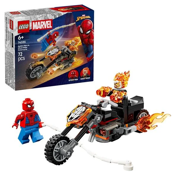 Конструктор LEGO Людина-павук vs Примарний вершник 72 деталі пластик різнобарвний