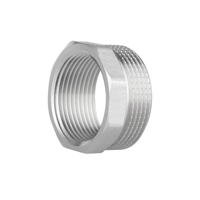 Футорка 1 1/2"x1 1/4" внутрішня-зовнішня різьба латунь з нікельованим покриттям