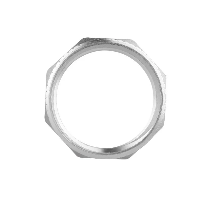Футорка 1 1/2"x1 1/4" внутрішня-зовнішня різьба латунь з нікельованим покриттям