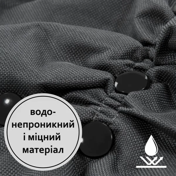 Рукавички-муфта Hauck Grab Me фліс водонепроникні чорні