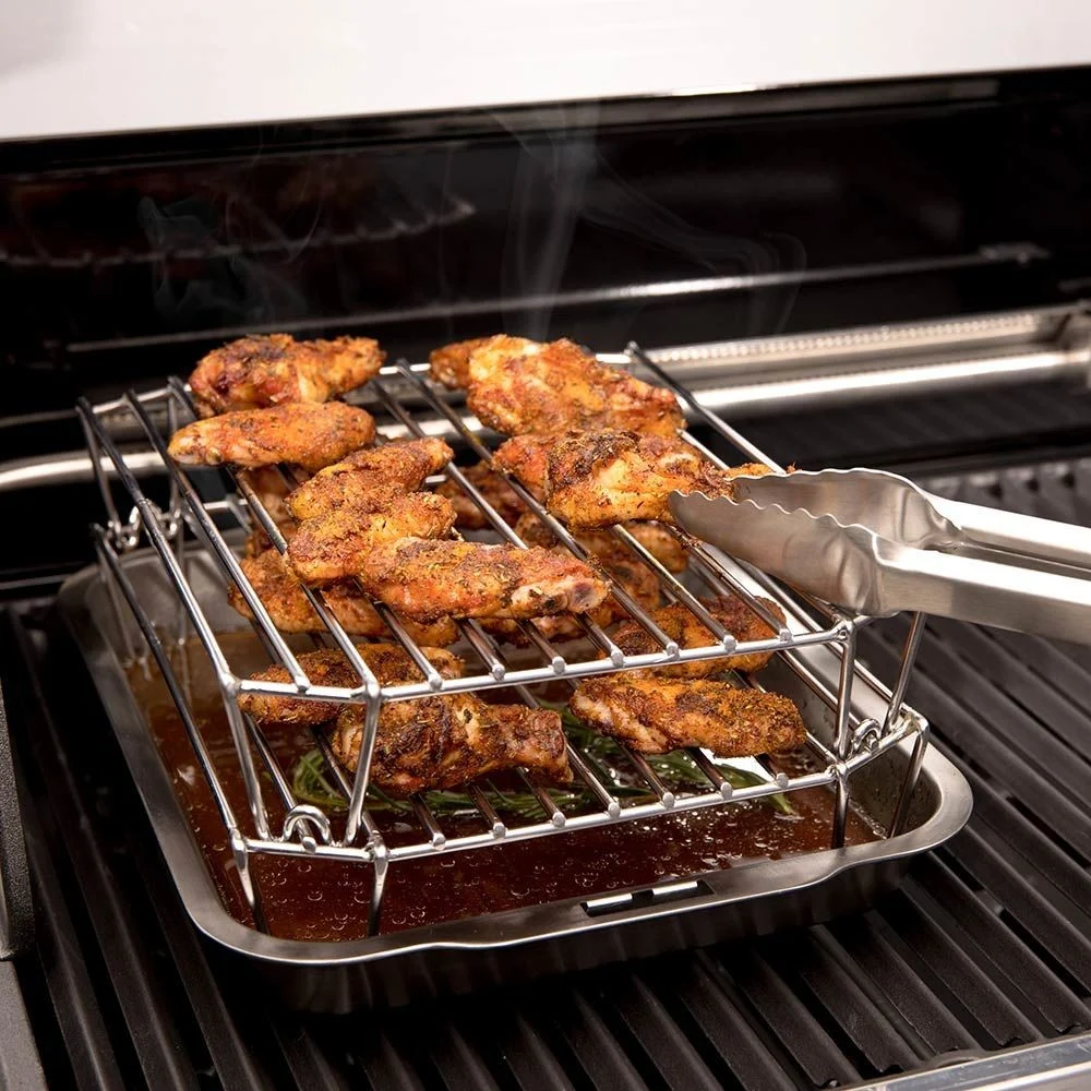 Дворівнева решітка для гриля Broil King 63110 нержавіюча сталь 32x23x14 см