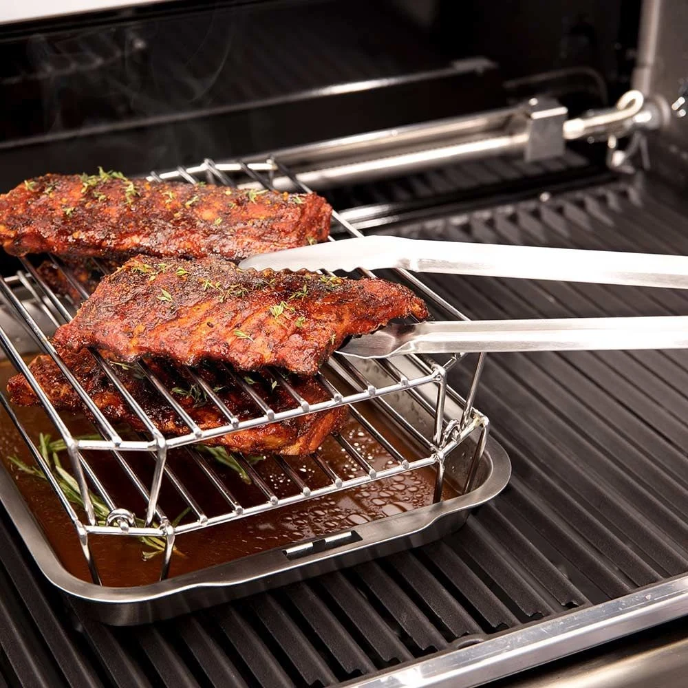 Дворівнева решітка для гриля Broil King 63110 нержавіюча сталь 32x23x14 см