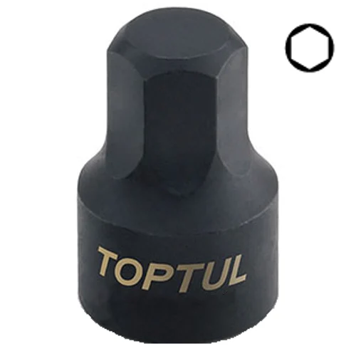Головка-бита 1/4" HEX 7 мм цільна сталь TOPTUL BCDB0807