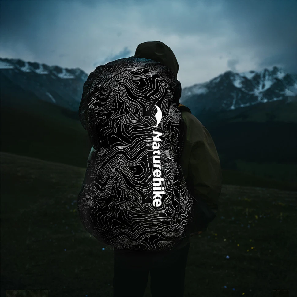 Чохол для рюкзака Naturehike CNK2450PJ010 M 30-40 л поліестер чорний