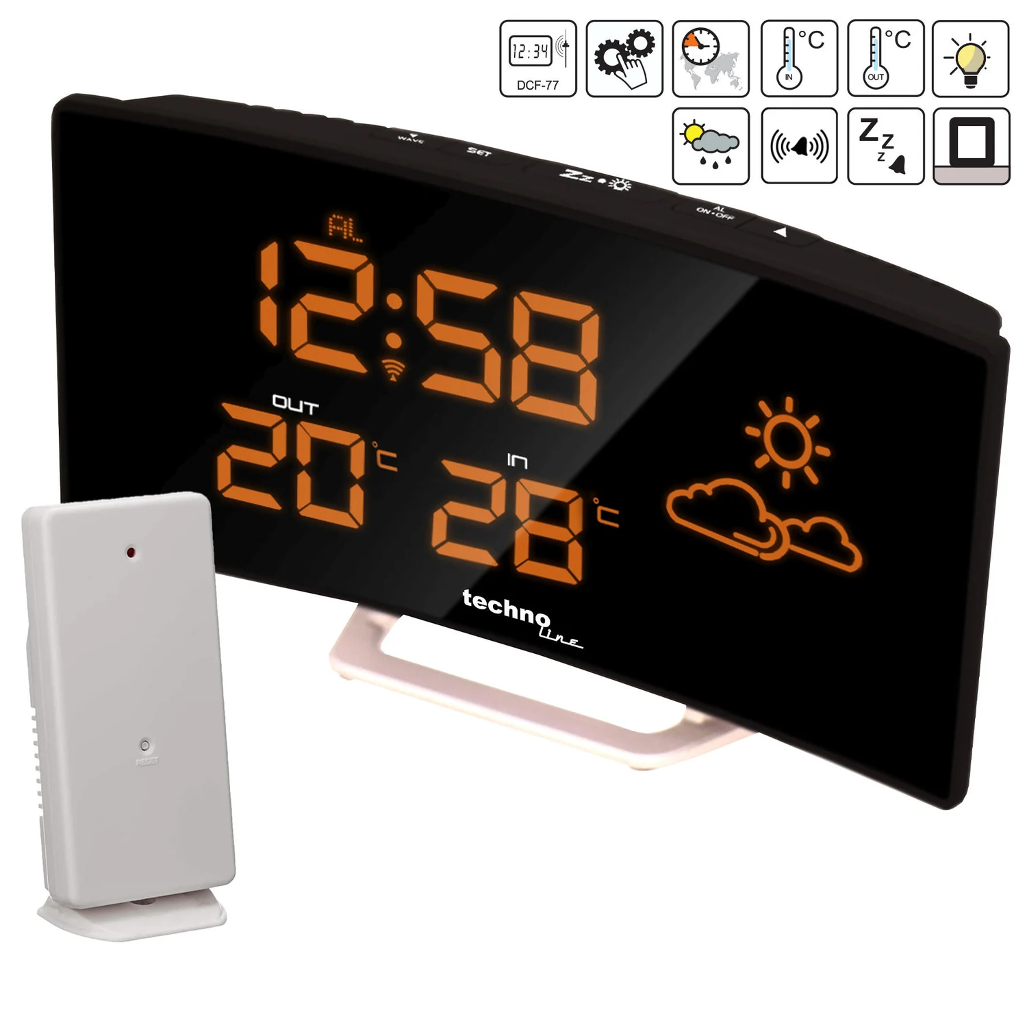 Метеостанція Technoline WS6832 чорна РК дисплей пластик 2100 км 0-49,9 °C
