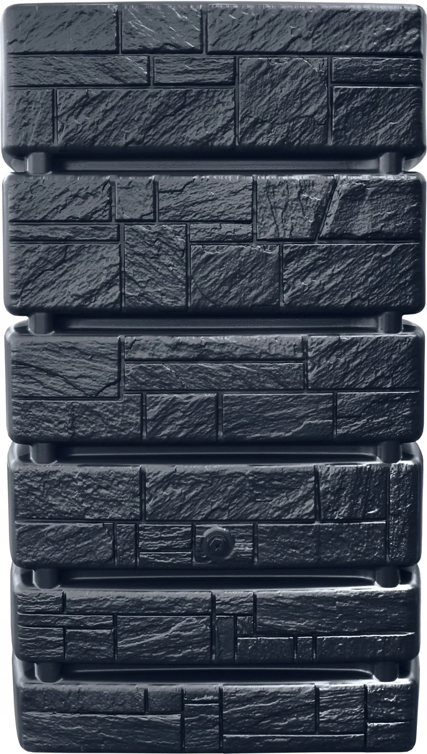 Резервуар для дощової води 500 л HDPE антрацитовий 775х583х1300 мм