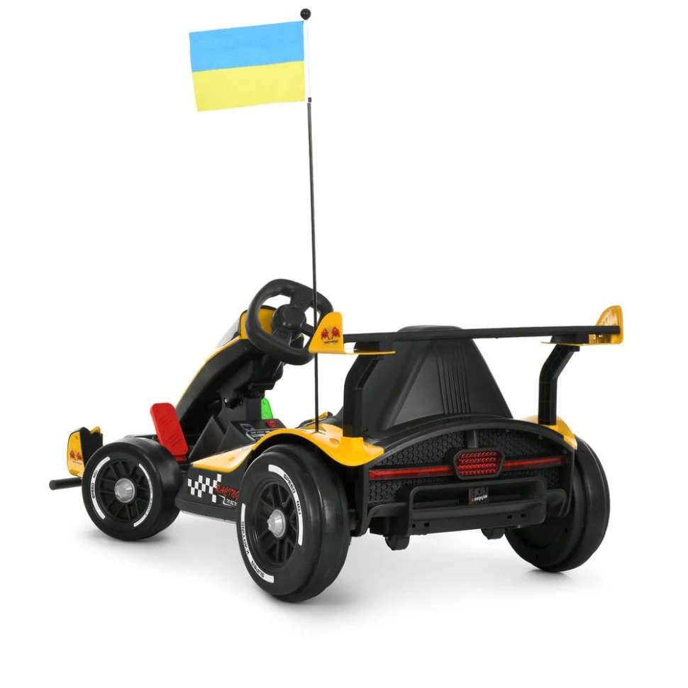 Електрокарт Bambi Kart M 6322EBLR 2×150W 24V 14Ah до 50 кг 117х68х48 см чорний