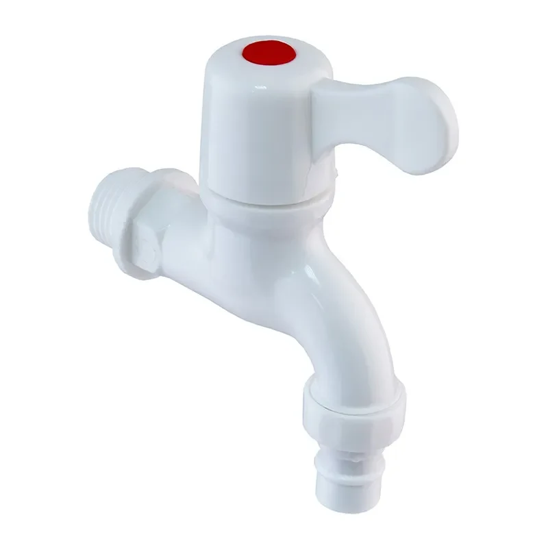 Кран для холодної води Plamix PVS-1/2" PVC 1/2" Білий