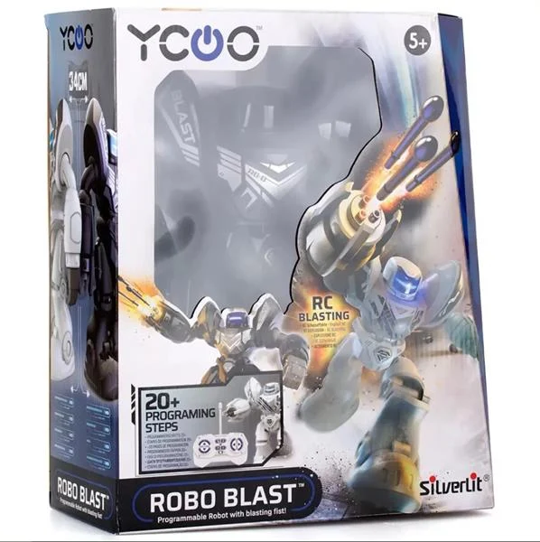 Інтерактивний робот Silverlit Robo Blast на радіокеруванні 20+ дій пластик 30х20х10 см