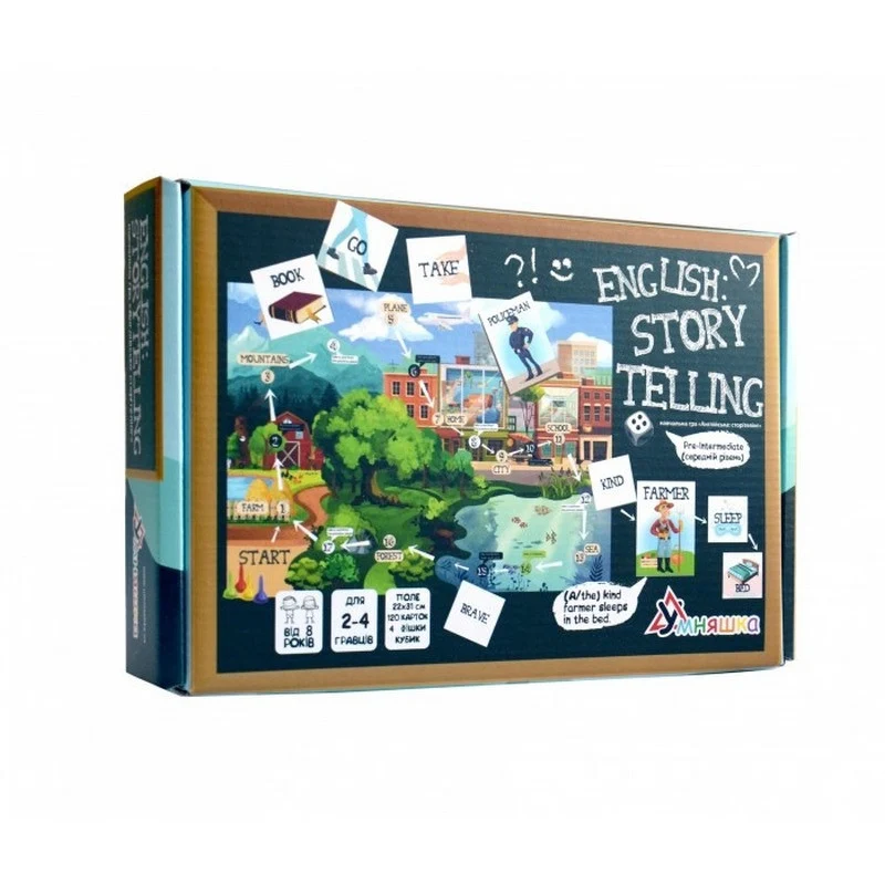 Настільна гра English Storytelling 2101 Pre-Intermediate (A2) картон 25х16,5х5,5 см