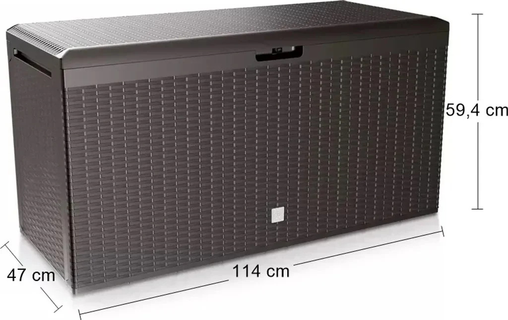 Садовий ящик Boxe Rato Plus 290 л поліпропілен коричневий 114x47x59 см