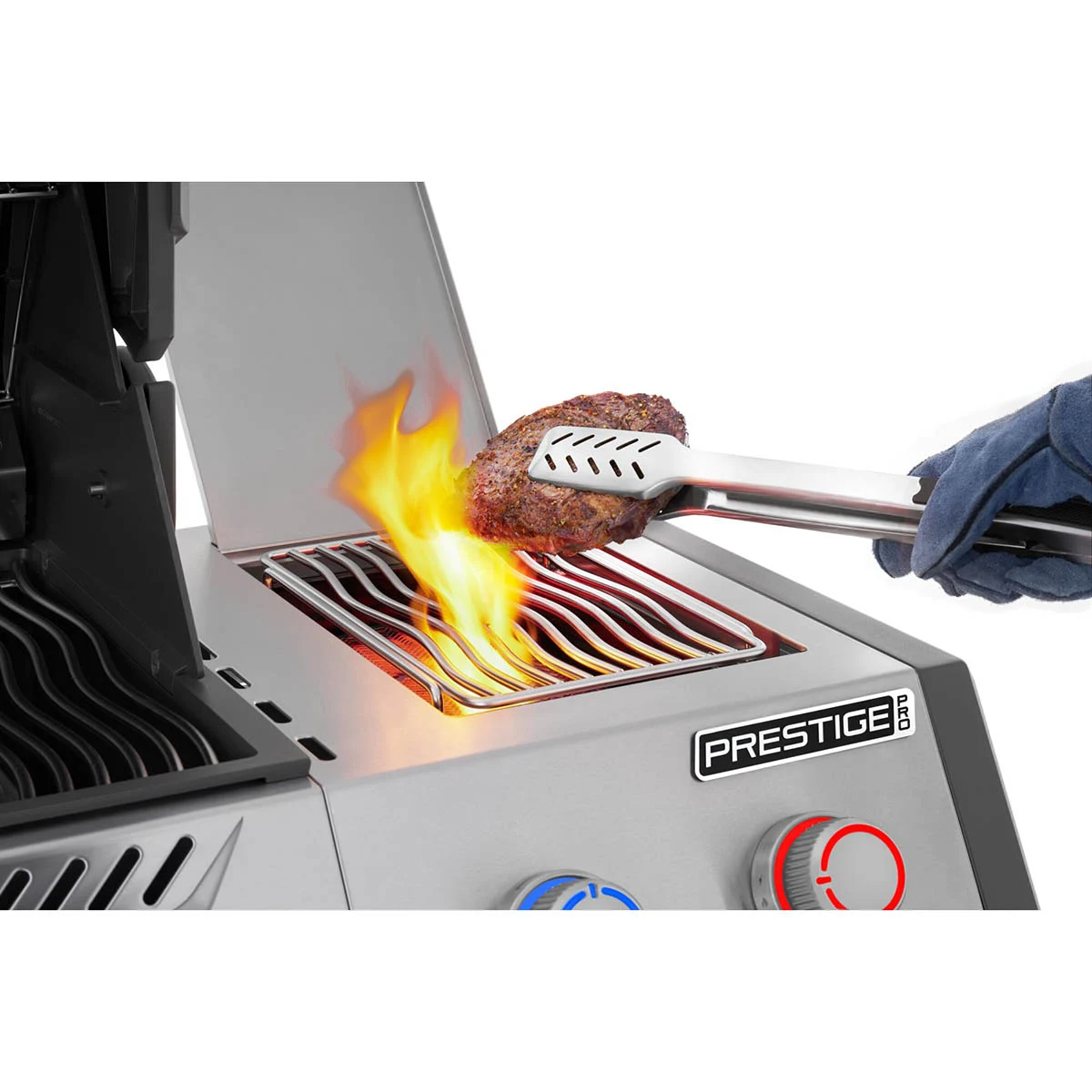 Газовий гриль Napoleon Prestige PRO 500 71х46 см нержавіюча сталь з Sizzle Zone