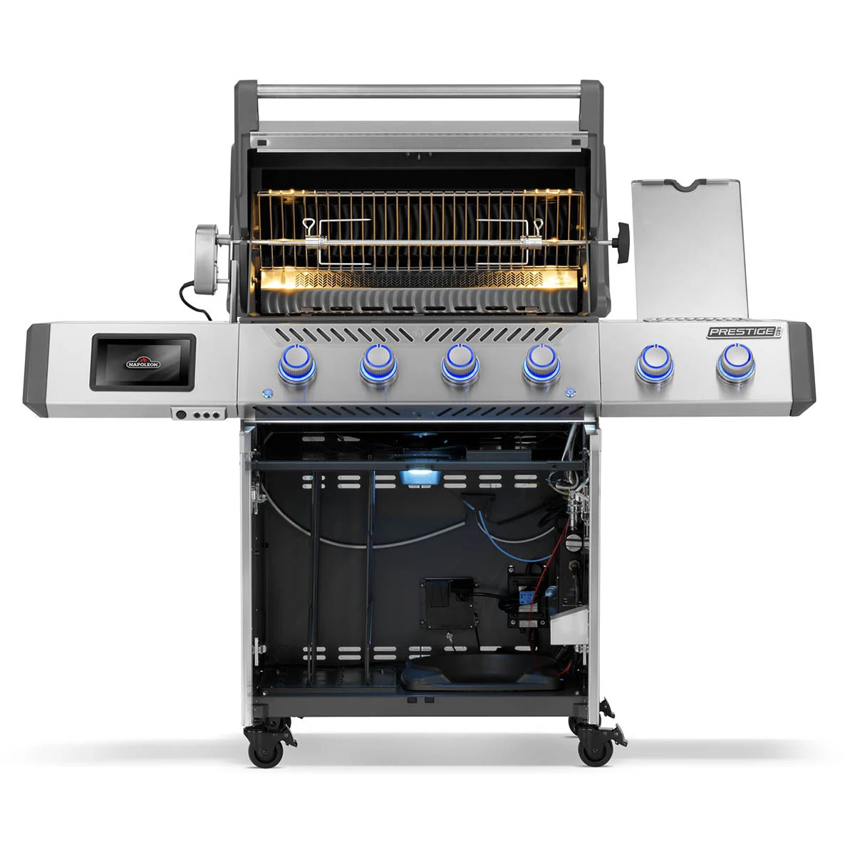 Газовий гриль Napoleon Prestige PRO 500 71х46 см нержавіюча сталь з Sizzle Zone