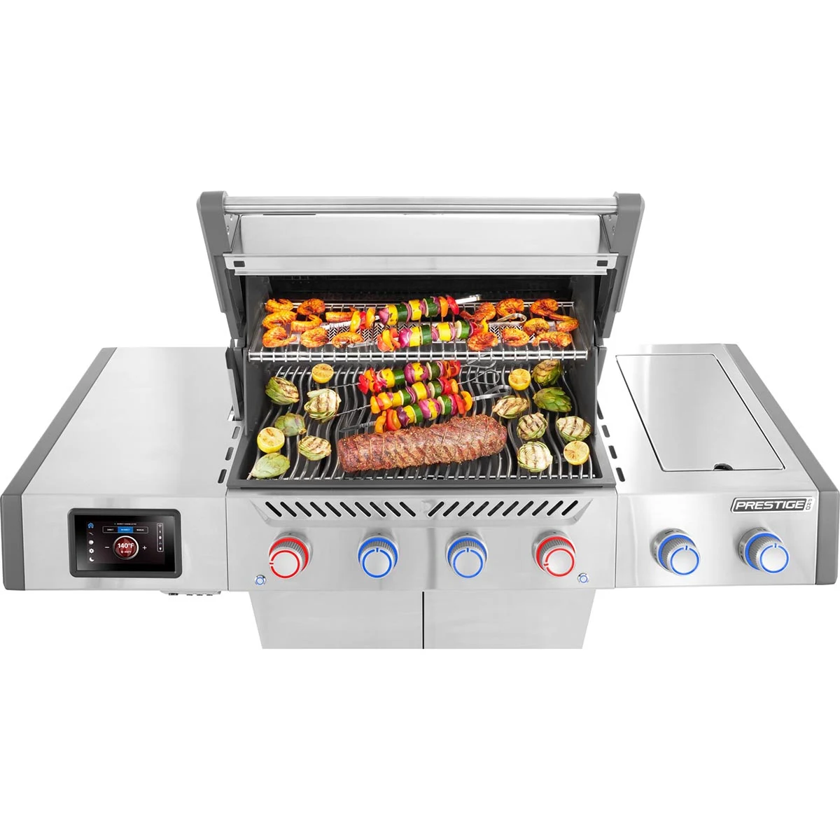 Газовий гриль Napoleon Prestige PRO 500 71х46 см нержавіюча сталь з Sizzle Zone