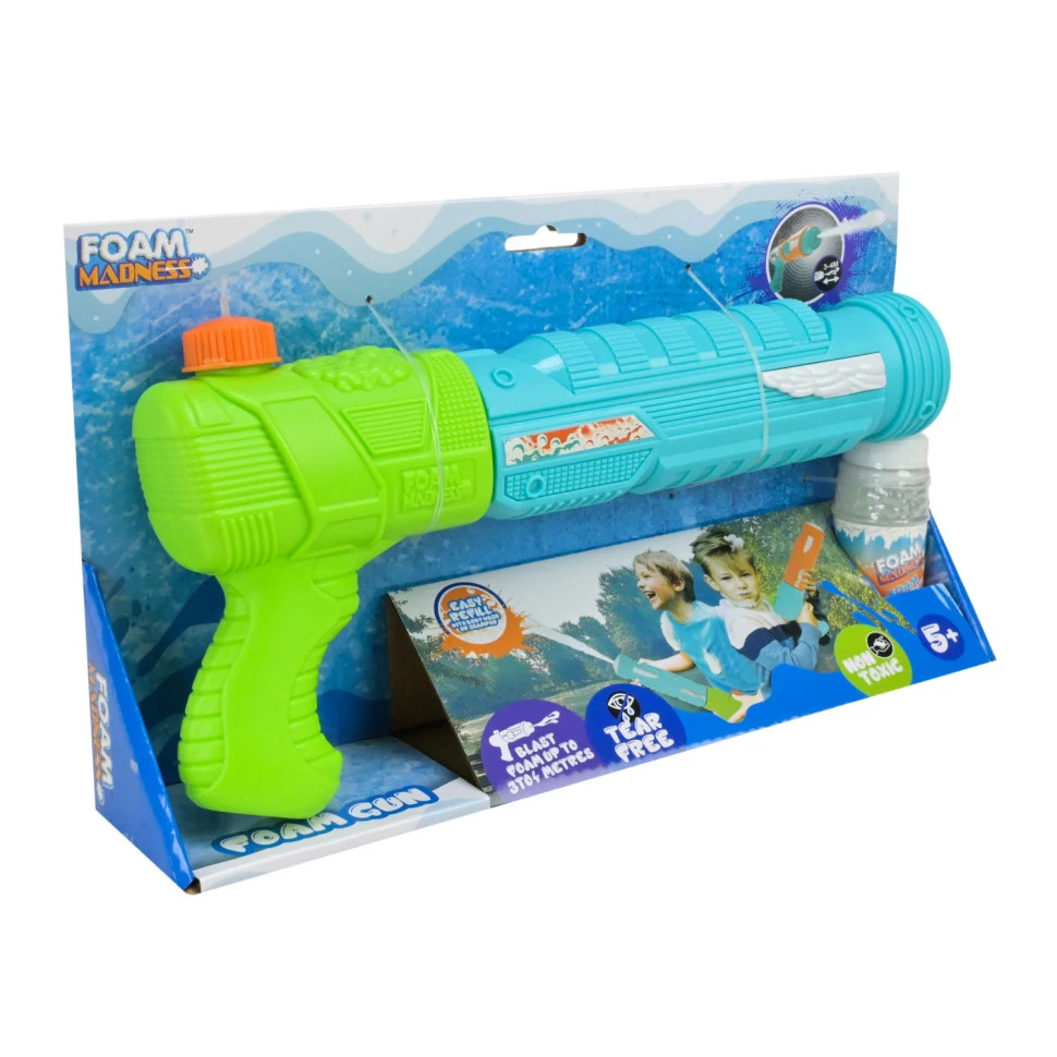 Водяний пістолет Foam Gun F9106 3-4 м стріляє піною зелений