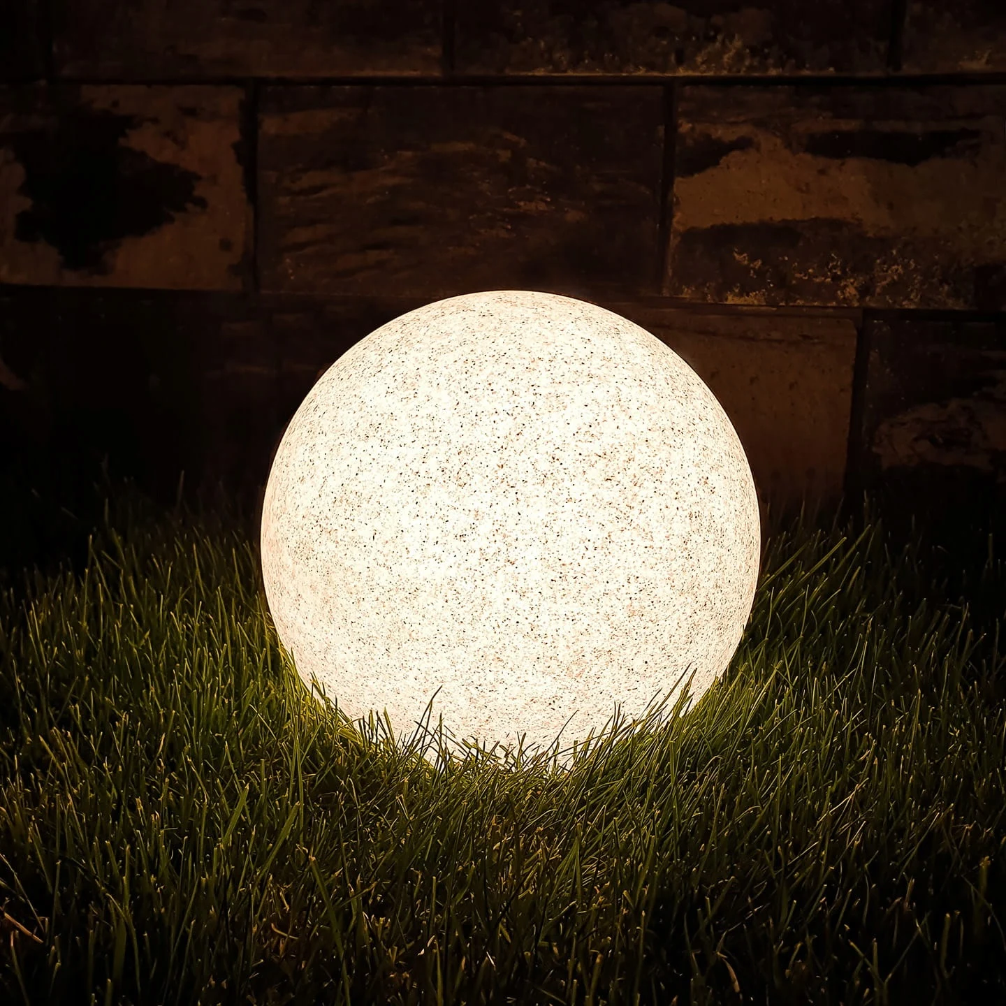 Садовий світильник куля Lumiled Lumikula 20 см E27 камінь IP65 230V