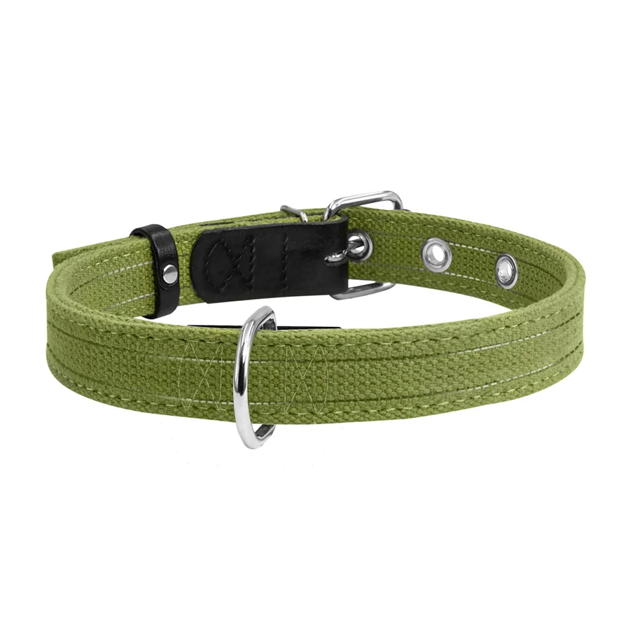 Нашийник для собак CoLLaR бавовняний 20мм 31-41см бежевий
