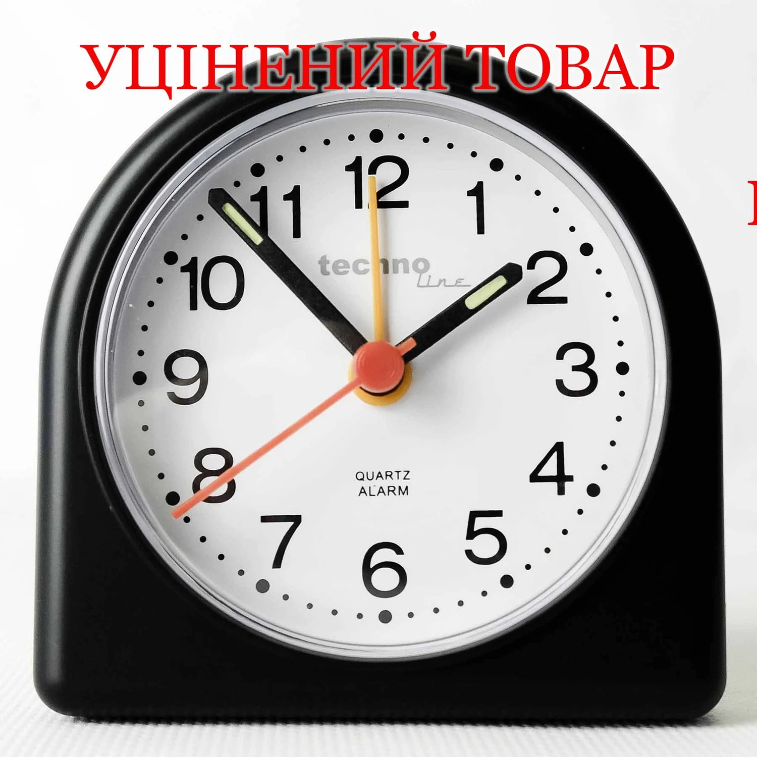 Настільні годинники Technoline Modell SD Black кварцові 83х83х40 мм пластик чорні