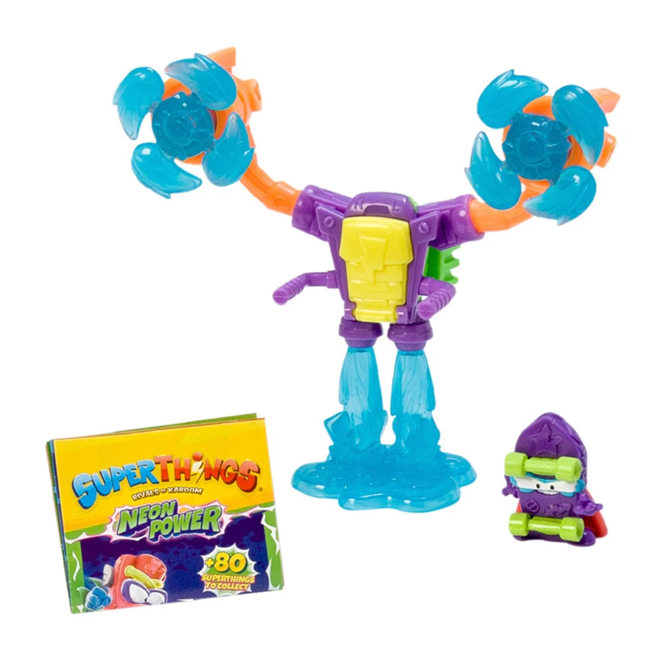 Игровой набор Экзоскелетон SuperThings Neon Power 2 предмета пластик 3 роки яскраві кольори