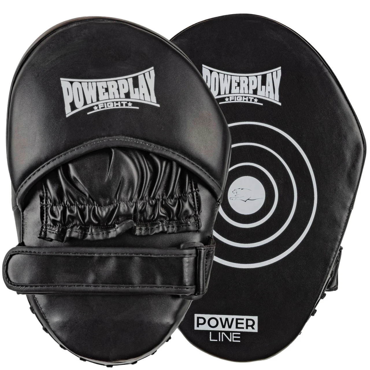 Боксерські лапи PowerPlay 3051 чорні PU 29х19х5 см