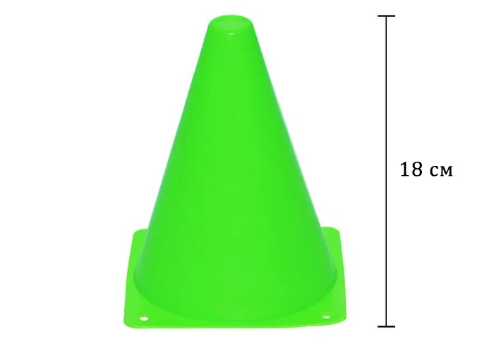 Конус-фішка EasyFit 17 см PVC зелена