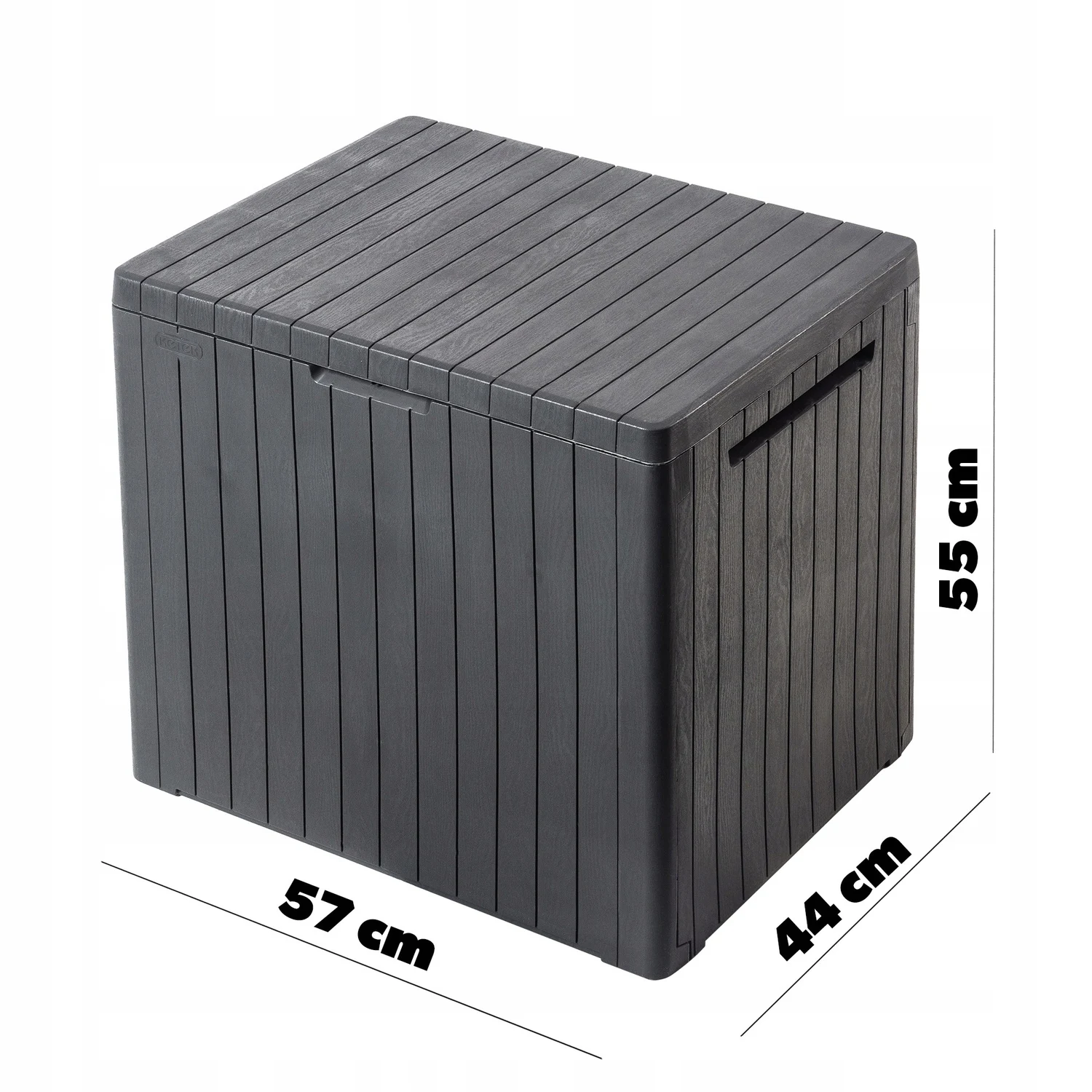 Садовий ящик Keter City Storage Box 113 L поліпропілен 57,8х44х55 см темно-сірий
