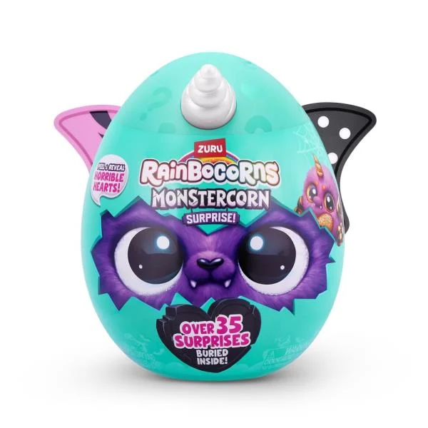 М'яка іграшка-сюрприз Rainbocorns Monstercorn Surprise середня плюшева рожевий до 50 см